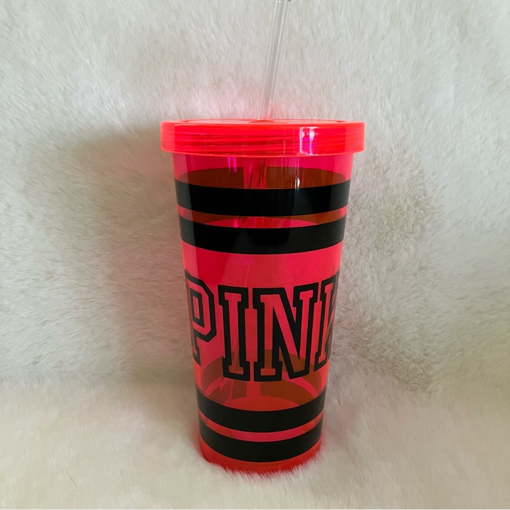 PINK Tumbler with Straw